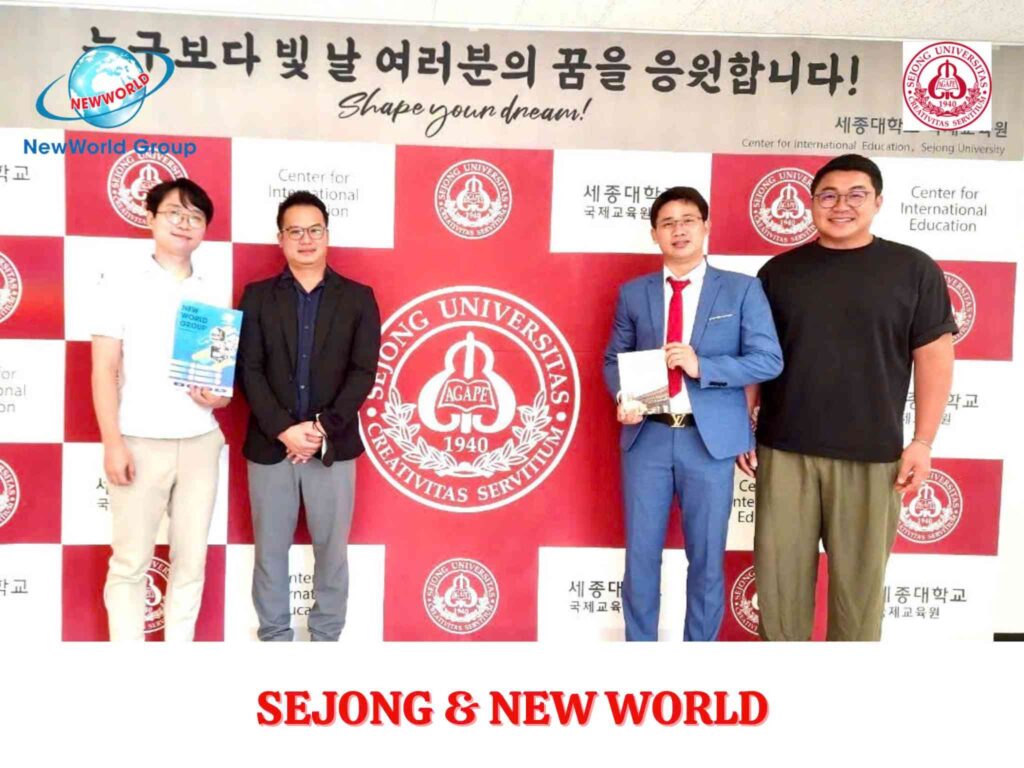 New World tới thăm trường Đại học Sejong Hàn Quóc 