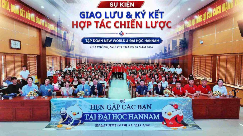 Đại học Hannam giao lưu và ký kết hợp tác với New world