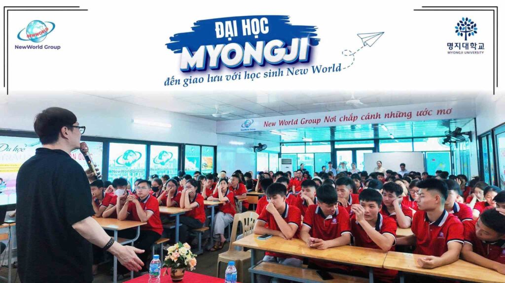 Học sinh New World giao lưu cùng trường đại học Myongji Hàn Quốc 