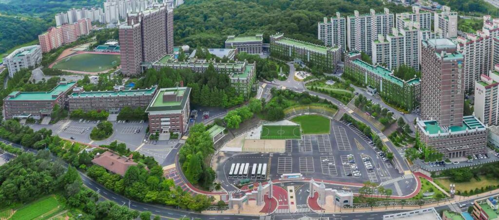 Khuôn viên trường đại học Gwangju Hàn Quốc 