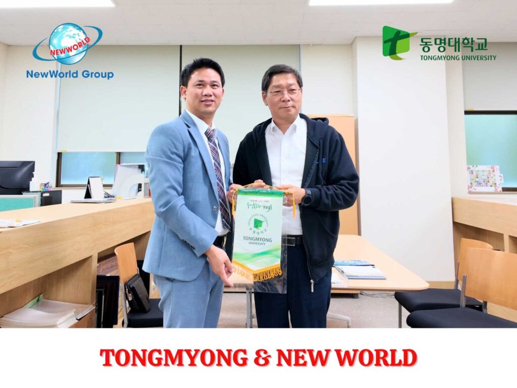 New world tới thăm và làm việc cùng đại học Tongmyong Hàn Quốc 